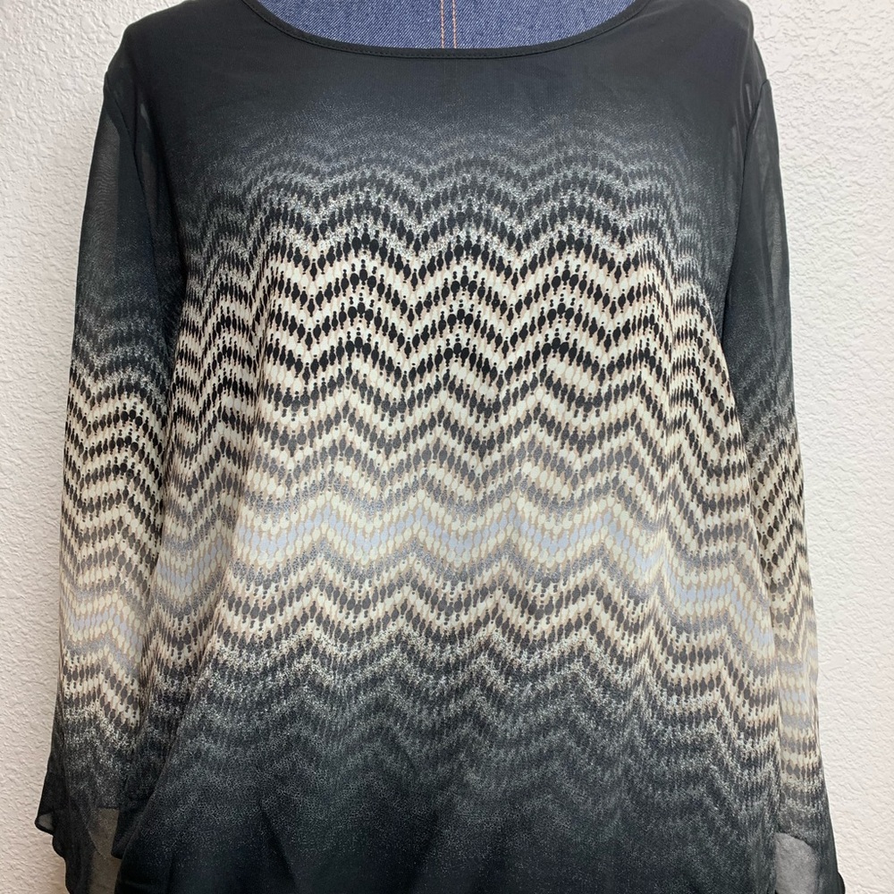 Dress Barn Chevron Top